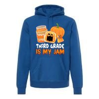 Funny Halloween Costume Team Third Grade Is My Jam 3Rd Grade Great Gift Premium Hoodie