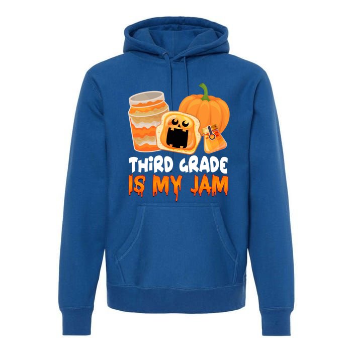 Funny Halloween Costume Team Third Grade Is My Jam 3Rd Grade Great Gift Premium Hoodie