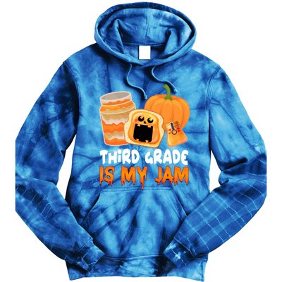 Funny Halloween Costume Team Third Grade Is My Jam 3Rd Grade Great Gift Tie Dye Hoodie