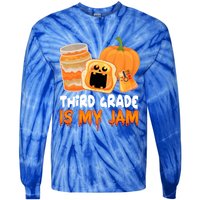 Funny Halloween Costume Team Third Grade Is My Jam 3Rd Grade Great Gift Tie-Dye Long Sleeve Shirt