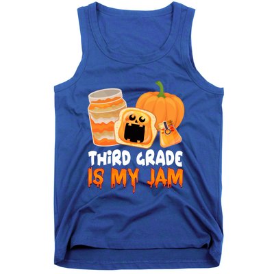 Funny Halloween Costume Team Third Grade Is My Jam 3Rd Grade Great Gift Tank Top