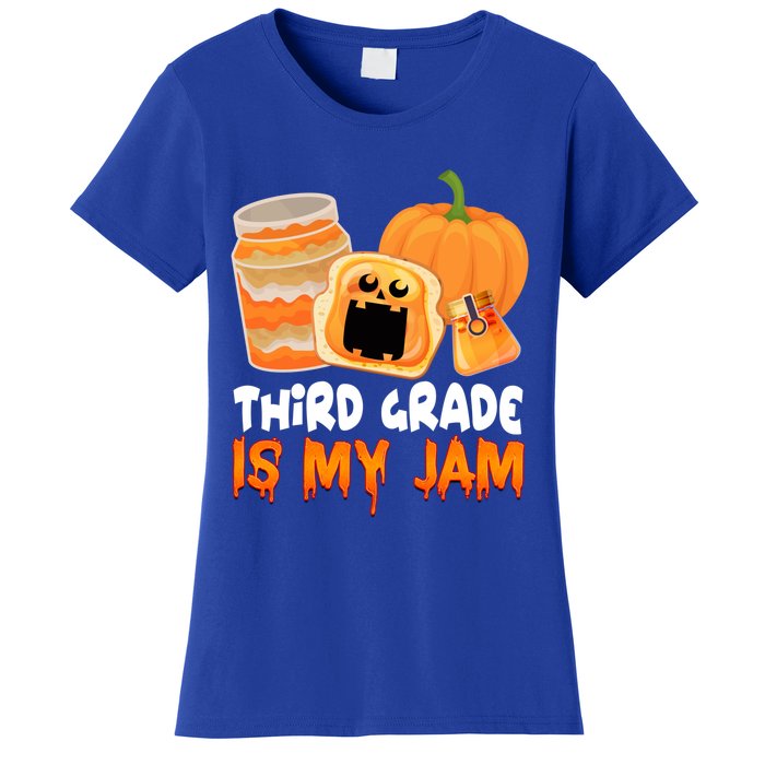 Funny Halloween Costume Team Third Grade Is My Jam 3Rd Grade Great Gift Women's T-Shirt