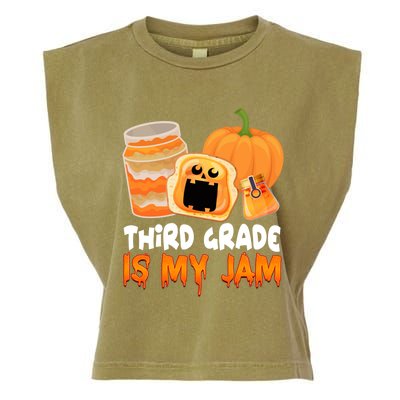 Funny Halloween Costume Team Third Grade Is My Jam 3Rd Grade Great Gift Garment-Dyed Women's Muscle Tee