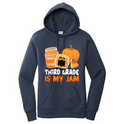 Funny Halloween Costume Team Third Grade Is My Jam 3Rd Grade Great Gift Women's Pullover Hoodie