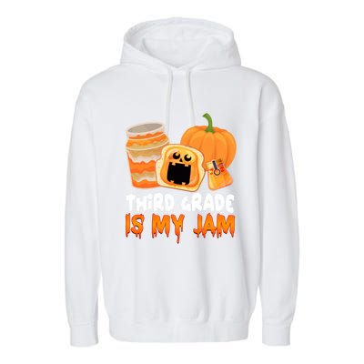 Funny Halloween Costume Team Third Grade Is My Jam 3Rd Grade Great Gift Garment-Dyed Fleece Hoodie