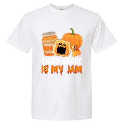 Funny Halloween Costume Team Third Grade Is My Jam 3Rd Grade Great Gift Garment-Dyed Heavyweight T-Shirt