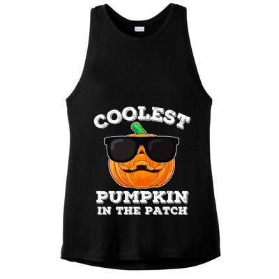 Funny Halloween Coolest Pumpkin In The Patch Gift Ladies PosiCharge Tri-Blend Wicking Tank