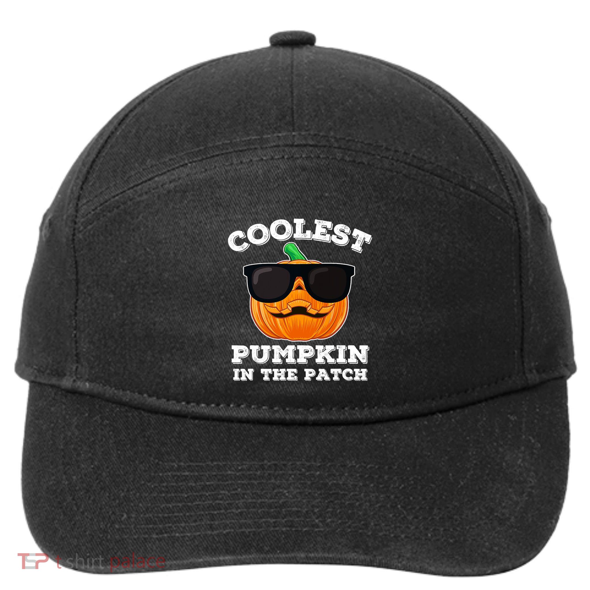 Funny Halloween Coolest Pumpkin In The Patch Gift 7-Panel Snapback Hat