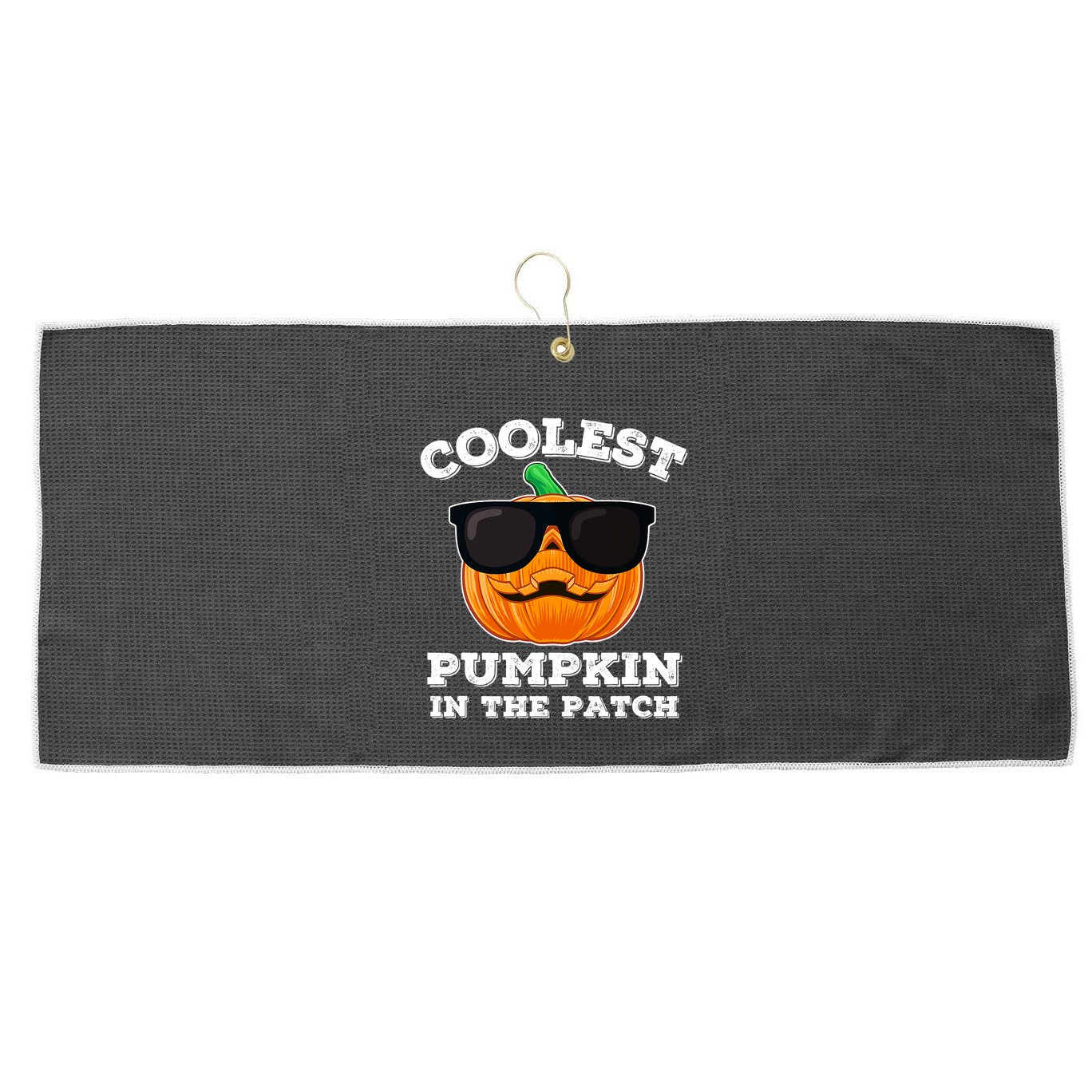 Funny Halloween Coolest Pumpkin In The Patch Gift Large Microfiber Waffle Golf Towel