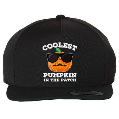 Funny Halloween Coolest Pumpkin In The Patch Gift Wool Snapback Cap