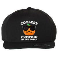 Funny Halloween Coolest Pumpkin In The Patch Gift Wool Snapback Cap