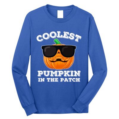 Funny Halloween Coolest Pumpkin In The Patch Gift Long Sleeve Shirt