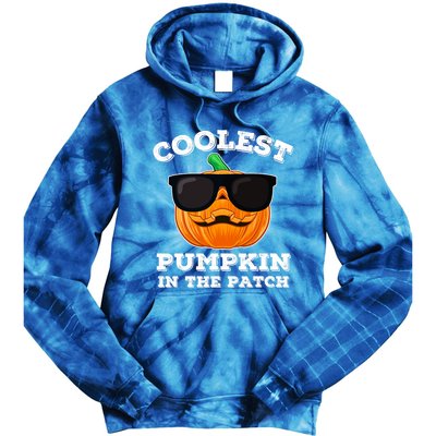 Funny Halloween Coolest Pumpkin In The Patch Gift Tie Dye Hoodie