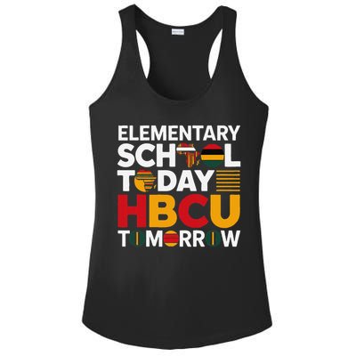 Future HBCU College Elementary School Today HBCU Tomorrow Ladies PosiCharge Competitor Racerback Tank