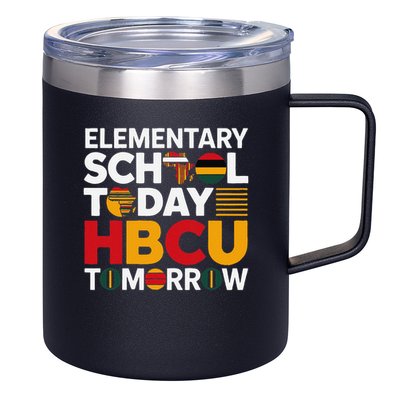 Future HBCU College Elementary School Today HBCU Tomorrow 12oz Stainless Steel Coffee Mug