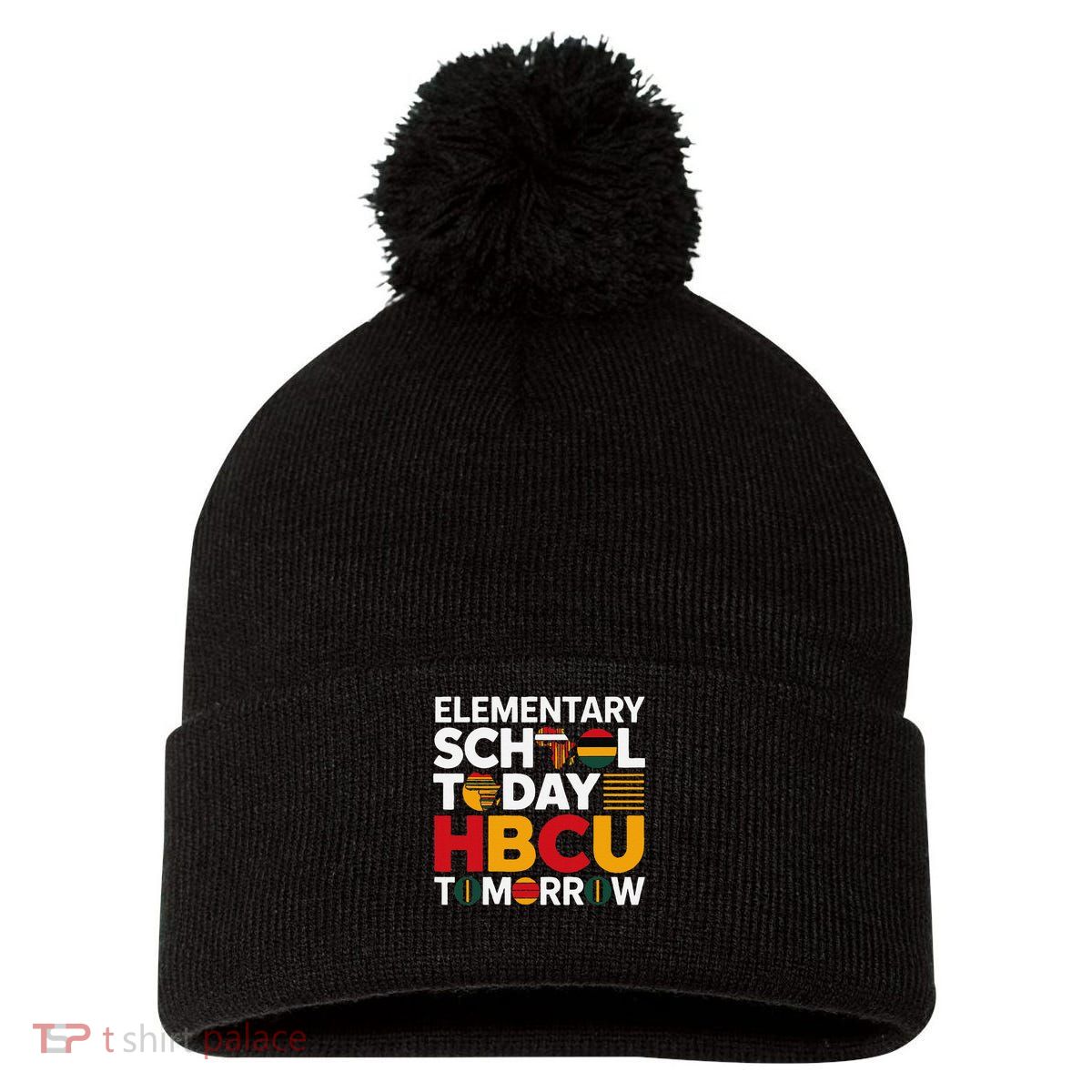 Future HBCU College Elementary School Today HBCU Tomorrow Pom Pom 12in Knit Beanie