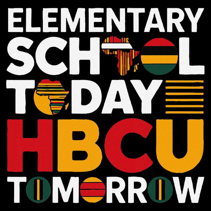 Future HBCU College Elementary School Today HBCU Tomorrow Cropped Pullover Crew