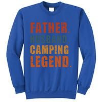 Father Husband Camping Legend Vintage Camper Fathers Day Gift Sweatshirt