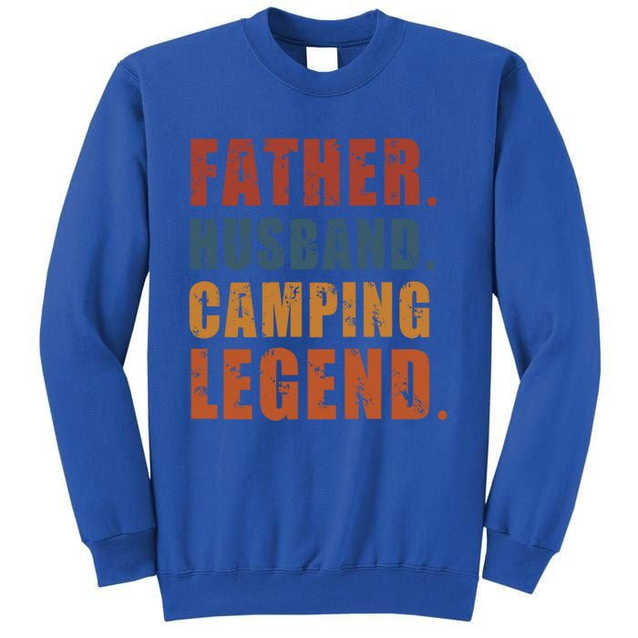 Father Husband Camping Legend Vintage Camper Fathers Day Gift Sweatshirt