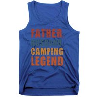 Father Husband Camping Legend Vintage Camper Fathers Day Gift Tank Top