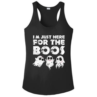 Funny Halloween Cute Gift Im Just Here For The Boos Great Gift Ladies PosiCharge Competitor Racerback Tank