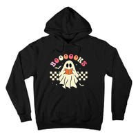 Funny Halloween Cute Ghost Book Reading School Teacher Retro Tall Hoodie