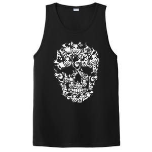 Fun Halloween Costume Skull Australian Cattle Dog Lover PosiCharge Competitor Tank