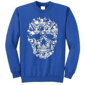 Fun Halloween Costume Skull Australian Cattle Dog Lover Sweatshirt