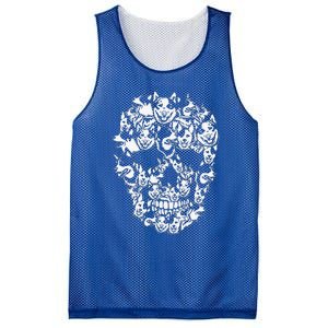 Fun Halloween Costume Skull Australian Cattle Dog Lover Mesh Reversible Basketball Jersey Tank