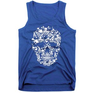 Fun Halloween Costume Skull Australian Cattle Dog Lover Tank Top