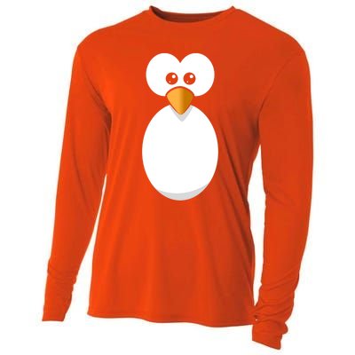 Funny Halloween Costume Black Penguin Funny Gift Cooling Performance Long Sleeve Crew