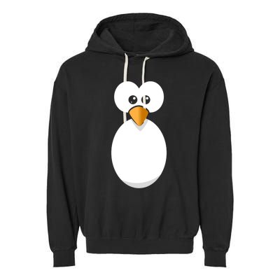 Funny Halloween Costume Black Penguin Funny Gift Garment-Dyed Fleece Hoodie