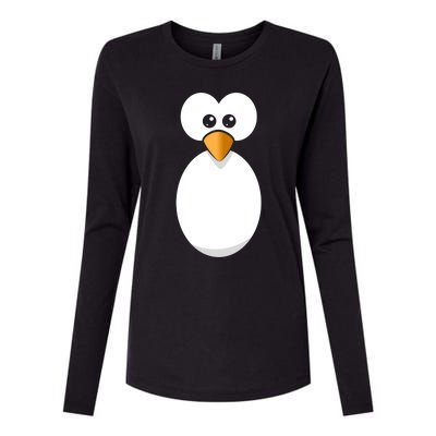 Funny Halloween Costume Black Penguin Funny Gift Womens Cotton Relaxed Long Sleeve T-Shirt