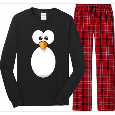 Funny Halloween Costume Black Penguin Funny Gift Long Sleeve Pajama Set