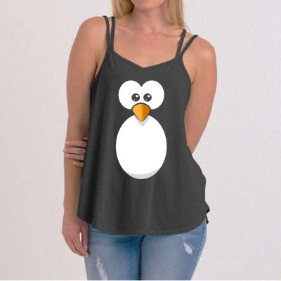 Funny Halloween Costume Black Penguin Funny Gift Women's Strappy Tank