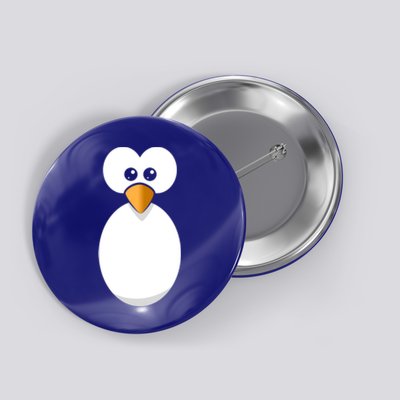 Funny Halloween Costume Black Penguin Funny Gift Button