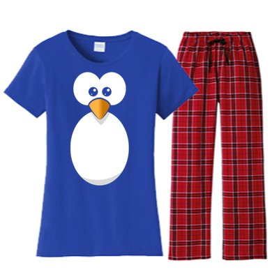 Funny Halloween Costume Black Penguin Funny Gift Women's Flannel Pajama Set