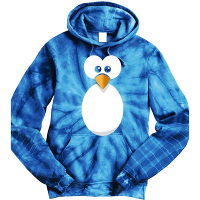 Funny Halloween Costume Black Penguin Funny Gift Tie Dye Hoodie