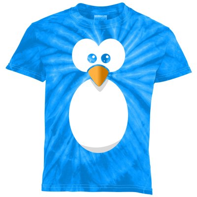 Funny Halloween Costume Black Penguin Funny Gift Kids Tie-Dye T-Shirt