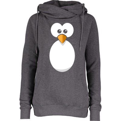 Funny Halloween Costume Black Penguin Funny Gift Womens Funnel Neck Pullover Hood