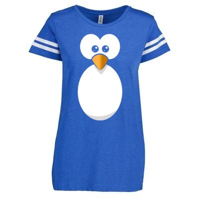 Funny Halloween Costume Black Penguin Funny Gift Enza Ladies Jersey Football T-Shirt