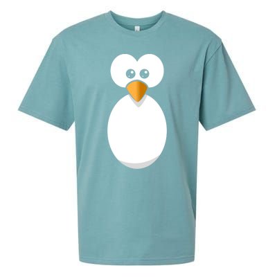 Funny Halloween Costume Black Penguin Funny Gift Sueded Cloud Jersey T-Shirt