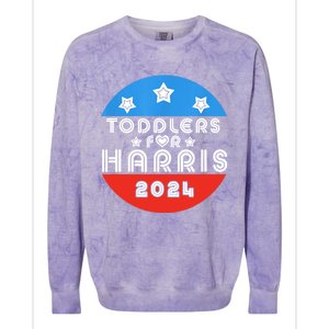 For Harris Cute Love Kamala Harris Colorblast Crewneck Sweatshirt