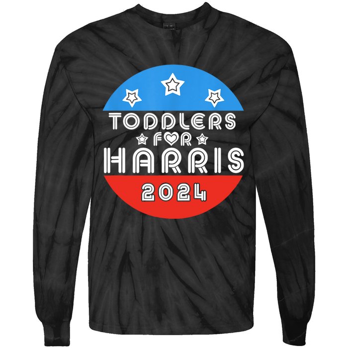 For Harris Cute Love Kamala Harris Tie-Dye Long Sleeve Shirt