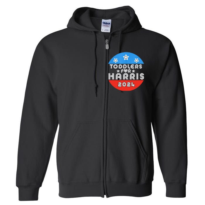 For Harris Cute Love Kamala Harris Full Zip Hoodie