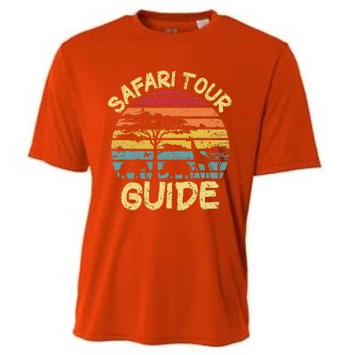 Funny Halloween Costume Vintage Safari Tour Guide Cooling Performance Crew T-Shirt