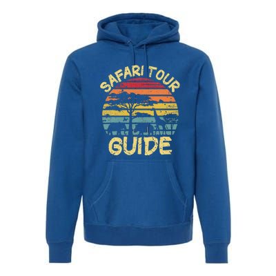 Funny Halloween Costume Vintage Safari Tour Guide Premium Hoodie