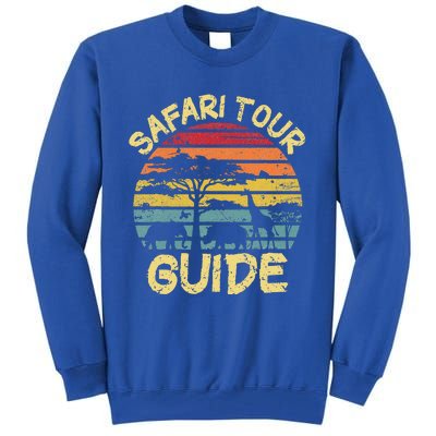 Funny Halloween Costume Vintage Safari Tour Guide Tall Sweatshirt