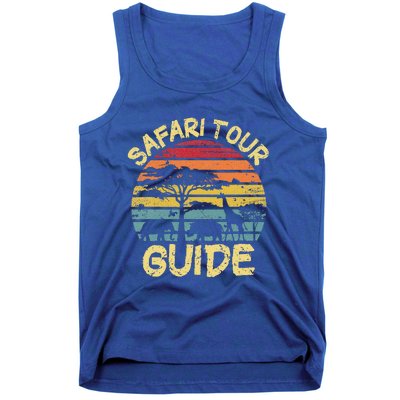 Funny Halloween Costume Vintage Safari Tour Guide Tank Top