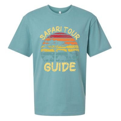 Funny Halloween Costume Vintage Safari Tour Guide Sueded Cloud Jersey T-Shirt